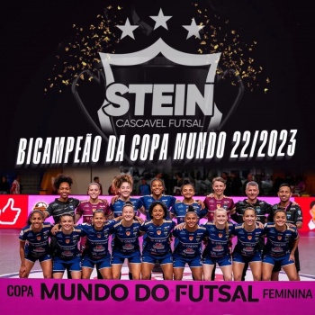 Stein Cascavel é bicampeã da Copa Mundo de Futsal Feminino